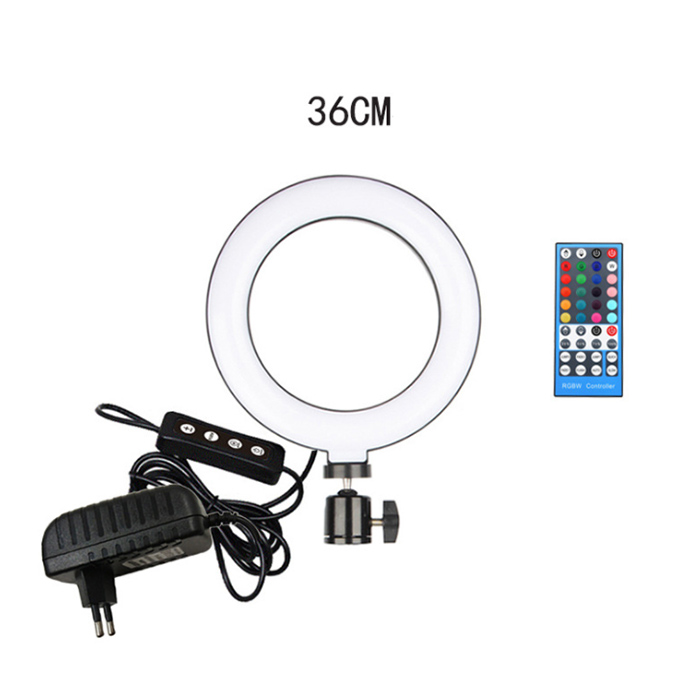 DC5V USB Wire and Remote Control Full-Color RGBW Real-Time LED Fill Light Applicant for Live Broadcast and Photography